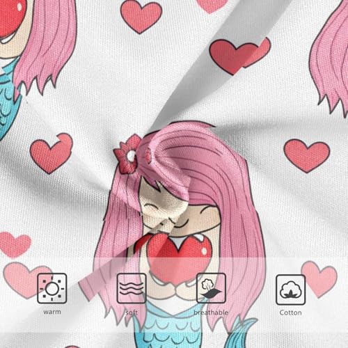 Cute Mermaid Red Heart Toddler Girls's Underwear 2T 202c12943