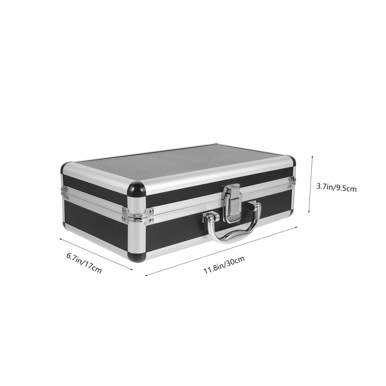 ibasenice Custodia Rigida e Interno in Schiuma Regolabile Protezione Antiurto per Microfono Wireless Valigetta Portatile per Viaggi e Trasmettitori
