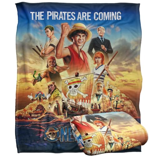 One PieceStrohhut Crew Silky Touch Optimalweiche Kuscheldecke 152 x 127 cm, einteilig