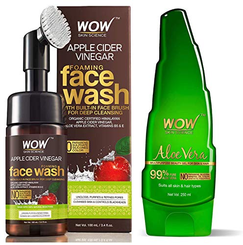 wow skin apple cider face wash