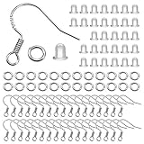 DESIGN: Die silbernen Ohrhaken eignen sich für fast alle Anlässe, Sie sind einfach, aber zart. Geeignet für die meisten Zubehörteile. Wir sind mit Plastik Ohrstöpseln ausgestattet, um den Verlust von Ohrringen zu verhindern