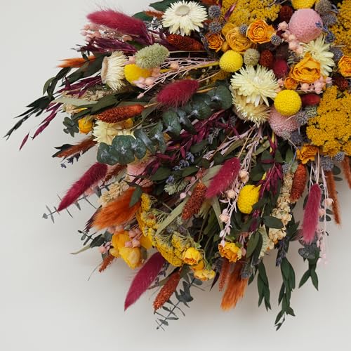 Adorno para boda con arco y flores secas decorativas miniatura 3