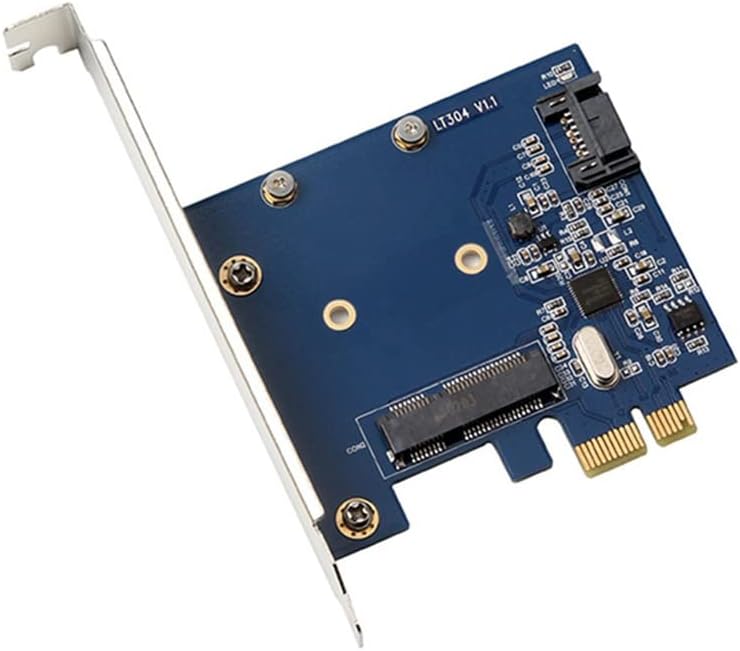 PCI-E 1X to 3.0 MSATA SSD Expansion Card Full Speed 6Gbps Transfer Expansion Hard Drive Adapter for Xp/Vista / 7 Msata Iii Ssd