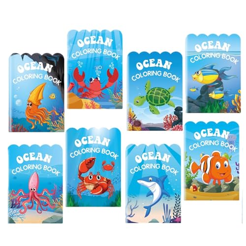 Hugsweet Libri da colorare sugli animali marini,Libri da colorare sul mare,Libri da colorare sugli animali sotto il mare | Libro da colorare sulle creature marine, libro da colorare sugli animali