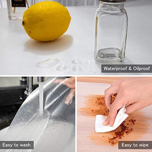image for ACMETOP Shelf Liner, Non-Slip Non-Adhesive Drawer Liner, 17.5 Inch x 2