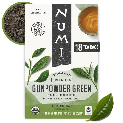 Image of Numi Organic Gunpowder Green Tea, 18 Green Tea Bags