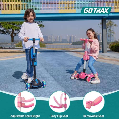 image for Gotrax KS3 Pro Kick Scooter for Kids, One Key Removable Seat & 3 Extra