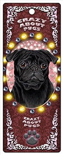 3D Magnetic Bookmark--Pug-Black