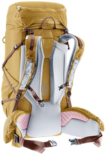 Image of Deuter Aircontact Ultra 40 + 5L Lightweight Trekking & Thru-Hiker Backpack for Backpacking & Long-Distance Hiking & Travel - Savanna-Raisin