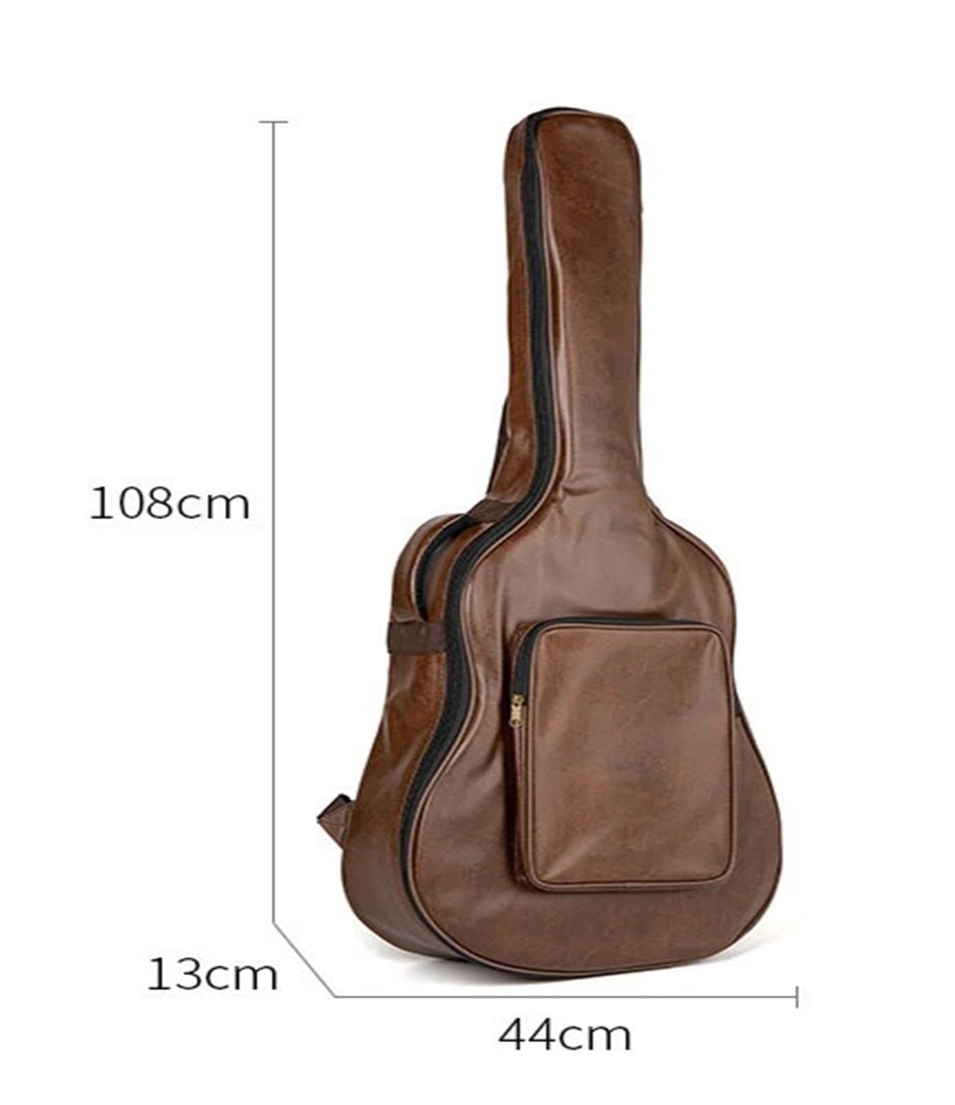 Mochila for Guitarra de Cuero Grueso e Impermeable 40/41 Pulgadas, Funda for, Accesorios for Instrumentos Musicales para Guitarra(Brown)