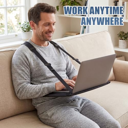 Soporte portátil para laptop negro Tellegloww ajustable miniatura 6