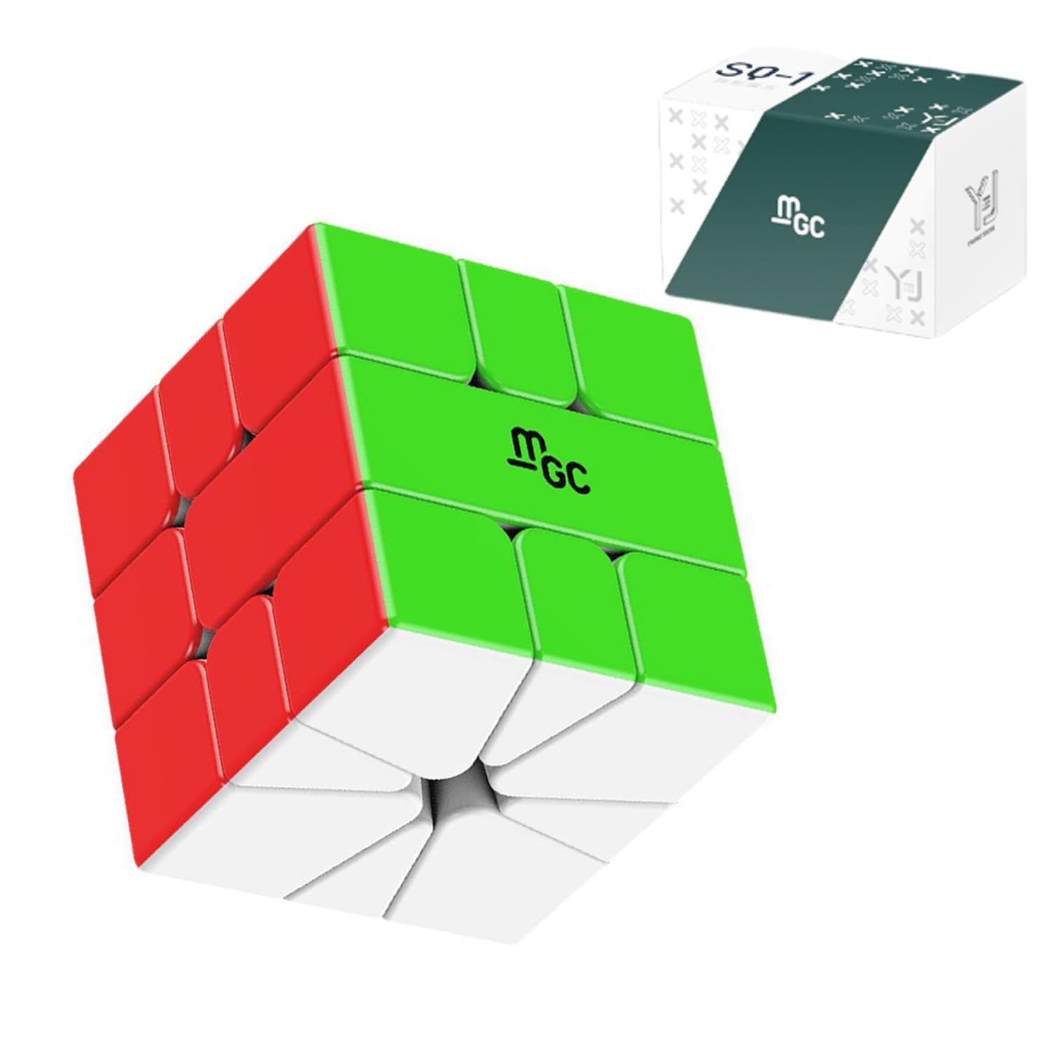 Bucaxit Speed Cube, YJ MGC Square-1 Special Shape Professional Smooth Twistit Magic Cube 3D Puzzle Brain Teasers for Cube Lovers
