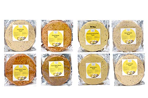 Image of Timeless Food Chana Garlic Papad 800g | Handmade Chana Lahsun Papad | Sardarshahar Special Rajasthani Fresh Lasun Snack