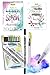 Online Aquarellset I Aquarell-Malset für Handlettering, Kalligrafie oder Zeichnen I bestehend aus einem Aquarellpapier-Block, 10 Brush Pens Double-Tip, einem Waterbrush-Pen und einem Aquarell-Magazin