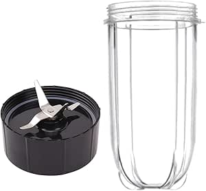 Ricambi Per Frullatore Magic Bullet - Tazza 16oz E Lama A Croce, Compatibile MB1001 - Foto 2
