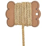 Contenu du colis:Un ensemble de 2.5 yard/2.28 m de bordure en dentelle perlée de verre doré, environ 1/4 pouce (7mm ) de large, magnifique et répond à vos différents besoins de projet de couture et de bricolage.