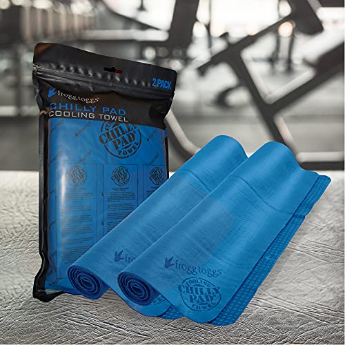 FROGG TOGGS Chilly Pad Cooling Towels, Blue - 2 Pack, 33"x13" by FROGG TOGGS - Image 2