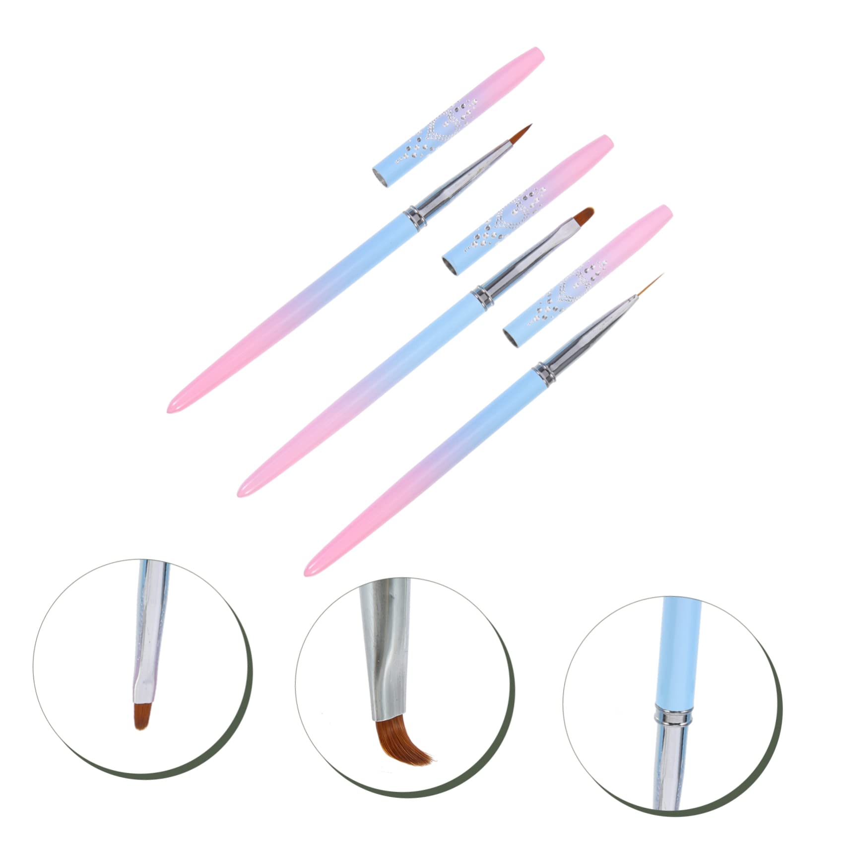 Healeved 15piezas Pinceles Para Decoración De Uñas Herramientas De Manicura Pinceles De Dibujo Para Efectos De Arte Uñas Para Salones y Uso Casa