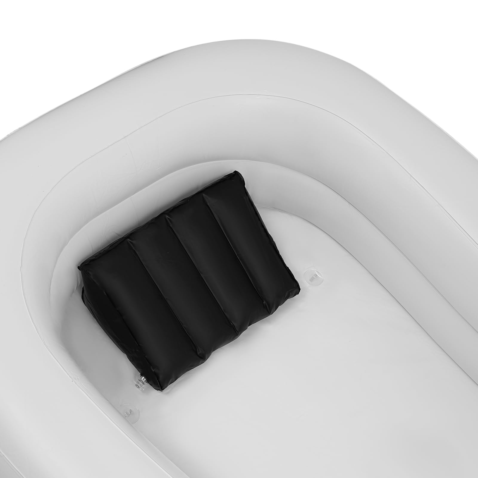 Vasca gonfiabile portatile per adulti - PVC doccia 130 W bianco - aria piscina casa spa