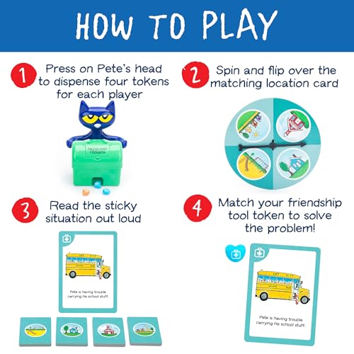 Pete the Cat Groovy Friendship Juego de Mesa para Niños miniatura 3