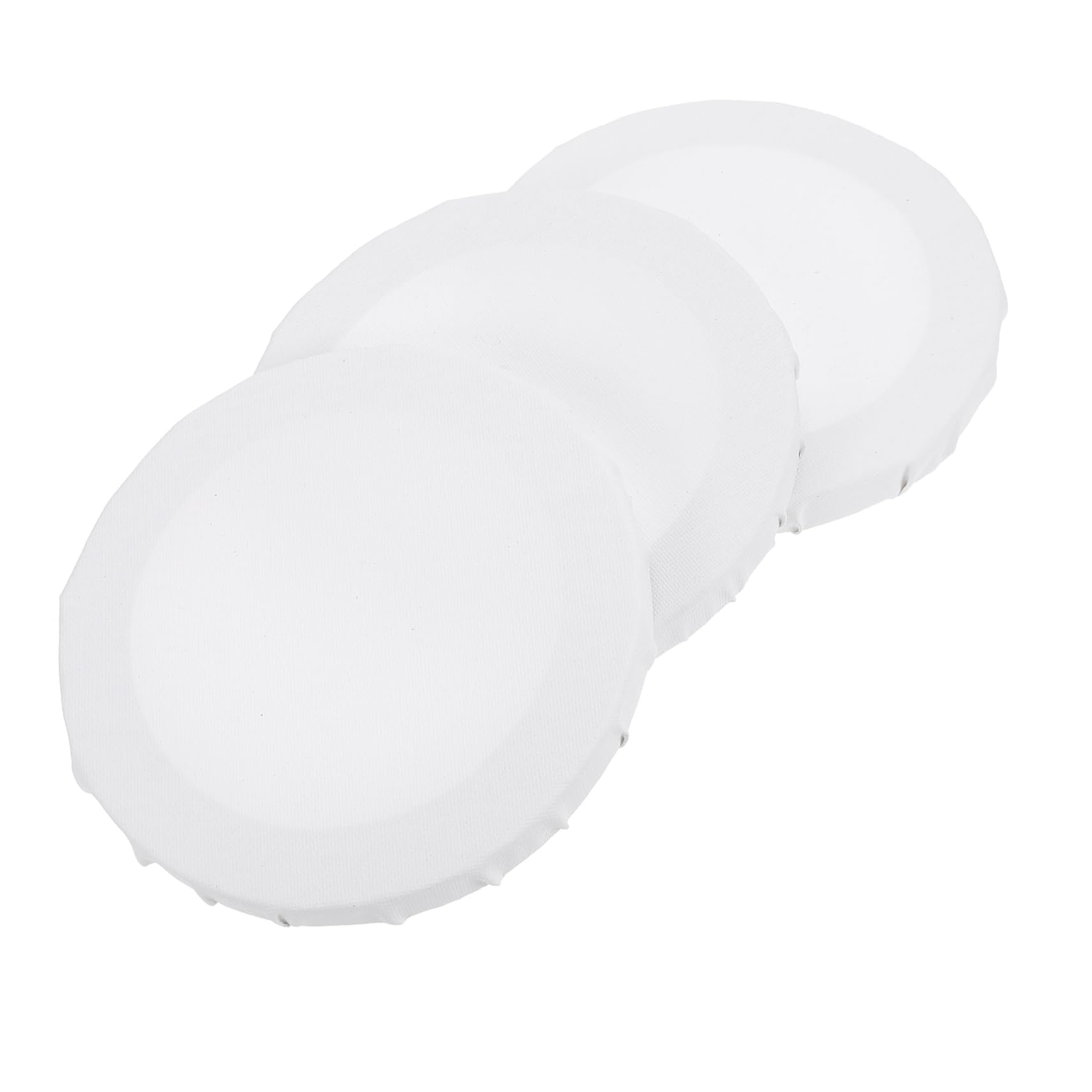 VILLCASE 3pcs Round DIY Painting Boards Mini Blank Canvas Panels for Oil Art for Students Hobbyists for Indoor Outdoor Use Easy to Carry Store