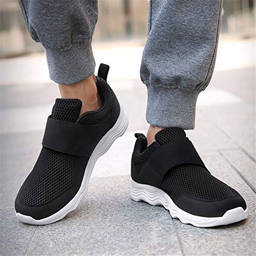 Image of LEADER SHOW Men's Casual Comfort Walking Shoes Ultralight Flats Non-Slip Hook & Loop Fashion Sneakers