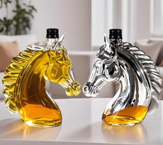 Amazon.co.jp: Raineed 馬頭 デカンタ 馬デザイン 酒瓶 馬 ウイスキー