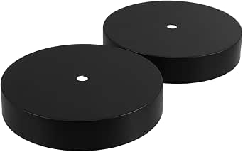 Amazon.com: MAGICLULU 2Pcs Weighted Lamp Base Heavy Duty Cast Iron ...