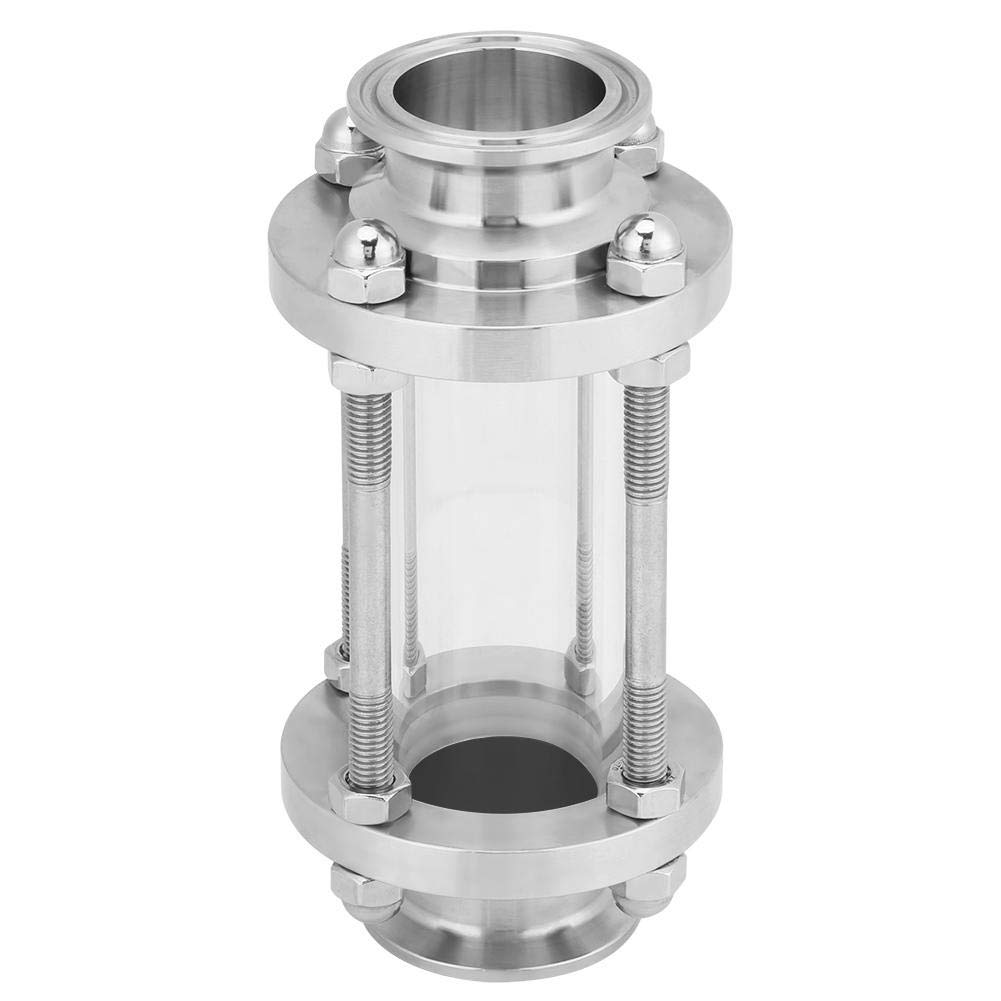 Sanitary In-Line Sight Glass, Tri Clamp 38Φ Sanitary Glass, Stainless Steel 304 Flow Sanitary Sight Glass