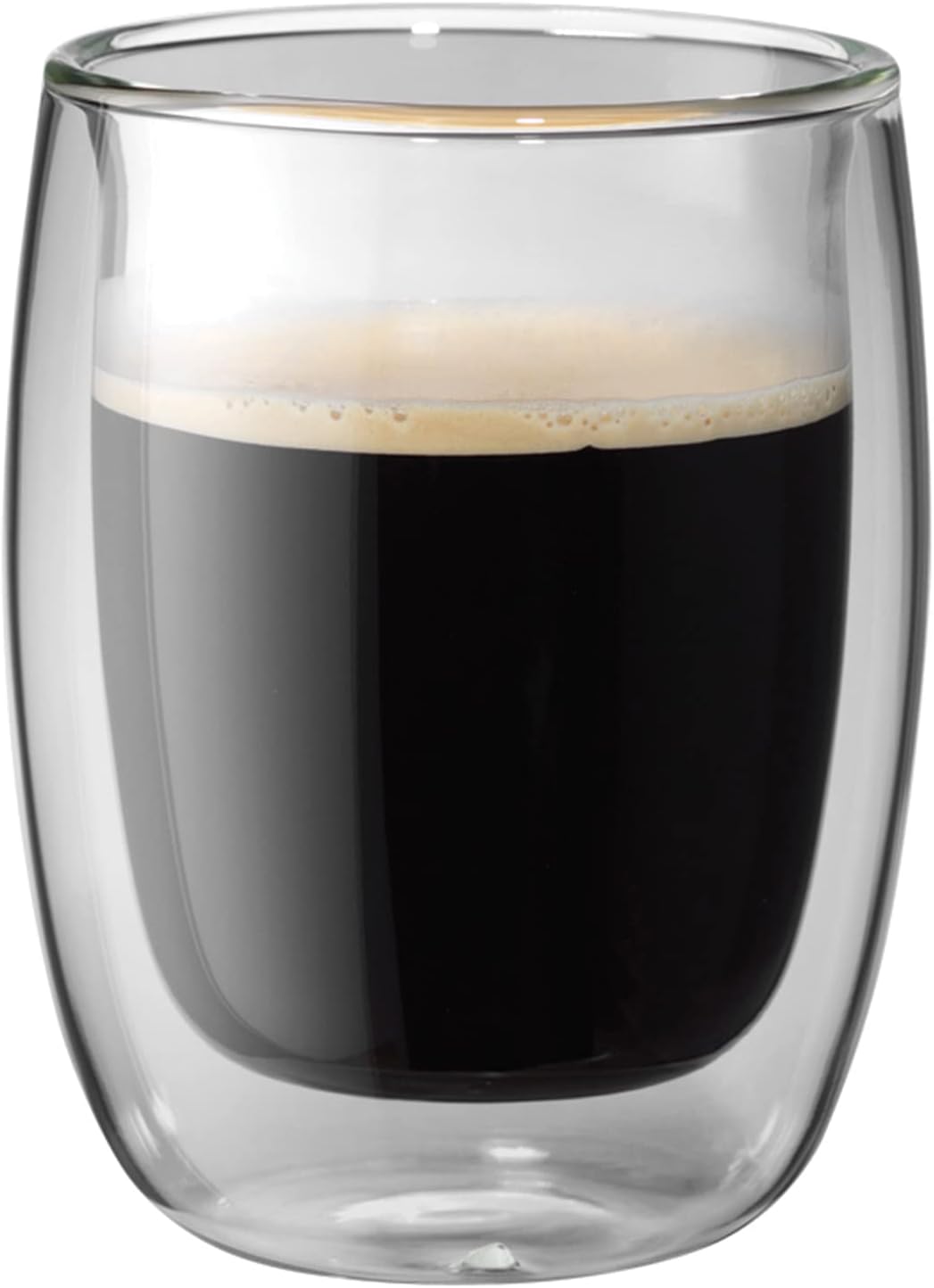 Sorrento 2-pc Double-Wall Glass Coffee Cup Set, 6.7-oz, 200ml
