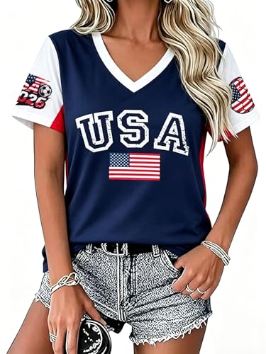 USA 2026 Women's Y2K Soccer Tee