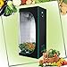 ZXD Grow Tent Hydroponic, namiot roślinny 600D Mylar lekka kostka do uprawy z wodoodporną tacą podłogową, do uprawy roślin wewnętrznych (rozmiar: 60 x 60 x 160 cm/24 x 24 x 63)