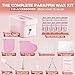 GIRLEARLE 7000ml Paraffin Wax Machine for Hands and Feet, Hand Wax Paraffin Machine Bath with 4.4 lbs Paraffin Wax Refills for Hands, Feet, Elbows & Body to Relieve Stiff Muscles & Joints