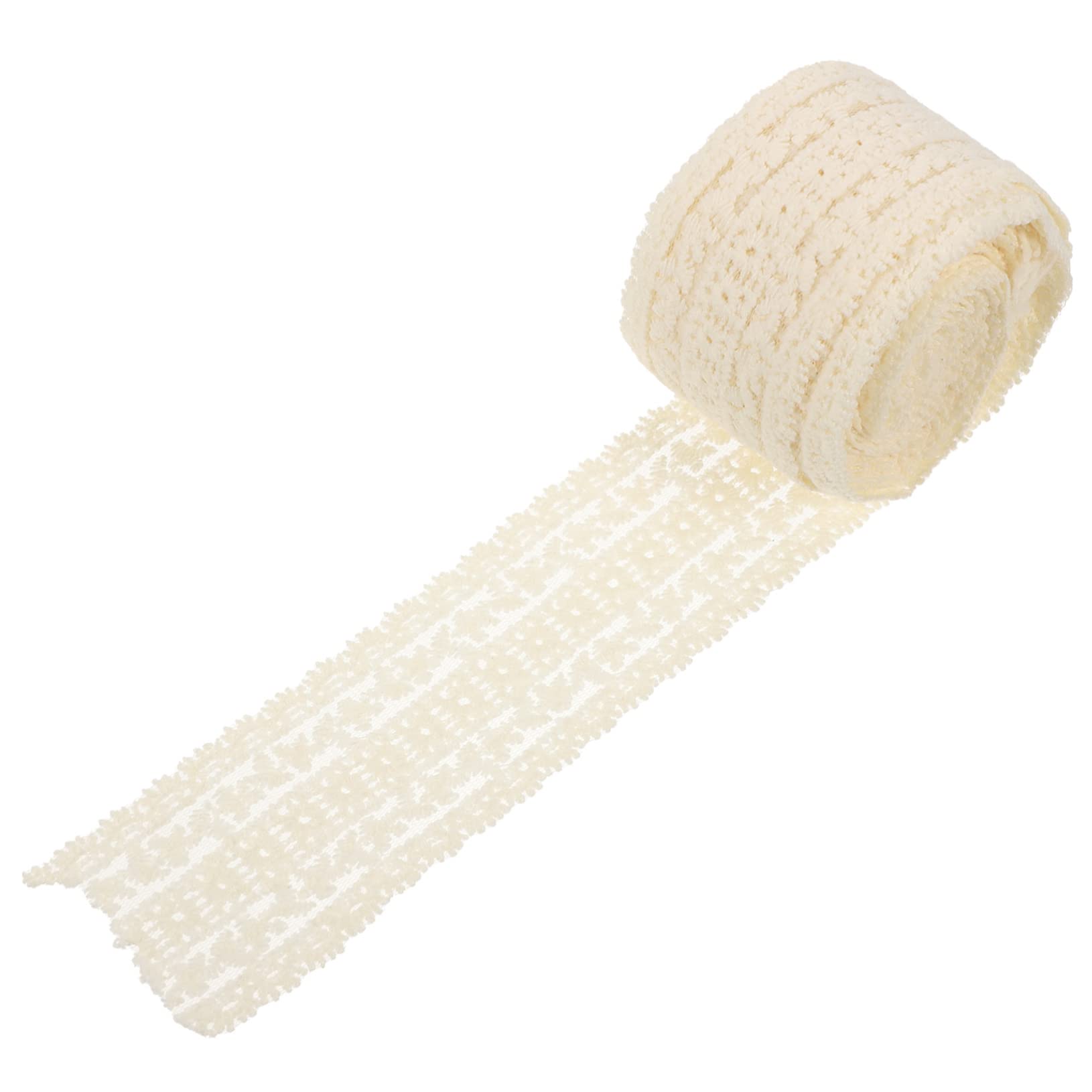 STOBOK 3rollos Ribete De Encaje Decorativo Bordado Para Manualidades Metros Accesorios Para Diademas y Ropa Material Resistente y Elegante Para