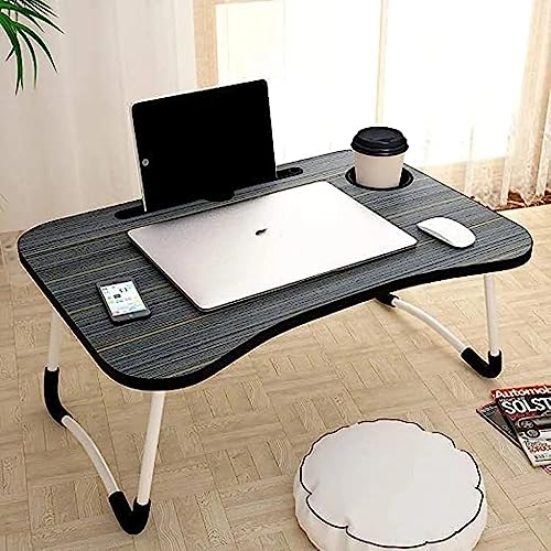 WONDWILD Wood 2 Laptop Stand For Desk, Computer Stand Laptop Table, Phone And Tablet Stand For Desk, Portable Laptop Cup Holder Compatible With Foldable Leg, Laptop,Table (Black) WONDWILD Wood 2 Laptop Stand For Desk, Computer Stand Laptop Table, Phone And Tablet Stand For Desk, Portable Laptop Cup Holder Compatible With Foldable Leg, Laptop,Table (Black)