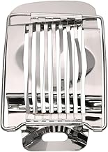 Mimo Style Fatiador de Ovos, Feito Inteiramente em Aço Inoxidável. Prático, Para Usar no Dia a Dia. Pode Ser Usado Para Fatiar Ovos, Queijos, Bananas e Outros Alimentos. Durável e Resistente, ASA21016