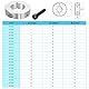 PATIKIL Geteilte Stellringe 28mm Langweilige 50mm OD 15mm Dicke, 2er-Pack Aluminiumlegierung Tiefenanschlagringe Klemm mit Gewindestift für die Maschinenbauindustrie, Silber