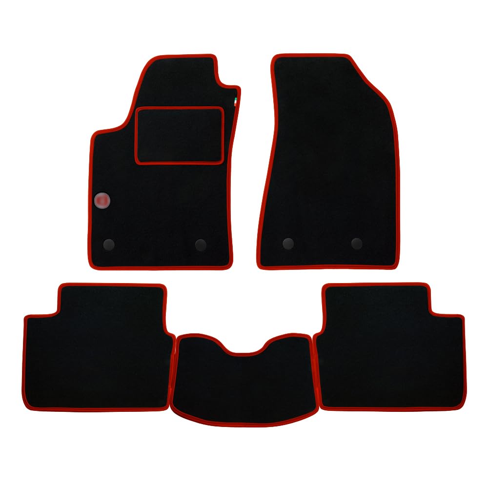Tappetini Citroen AX 1986-1998 in Velluto Nero - Set 2 Pezzi Anteriori
