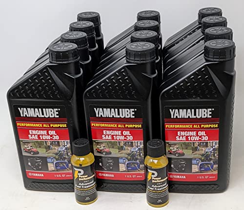 Aceite para motor Yamalube 10W-30, 12 cuartos miniatura 1
