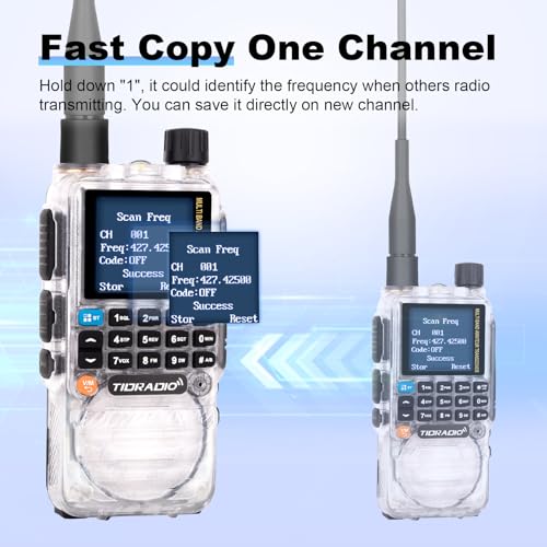 TIDRADIO TD-H3 GMRS Radio,Type C & Wireless Programming(4 Batteries),8-Band Long Range Walkie Talkies Rechargeable Handheld Full-Featured 2 Way Radios, Full Kit Crystal