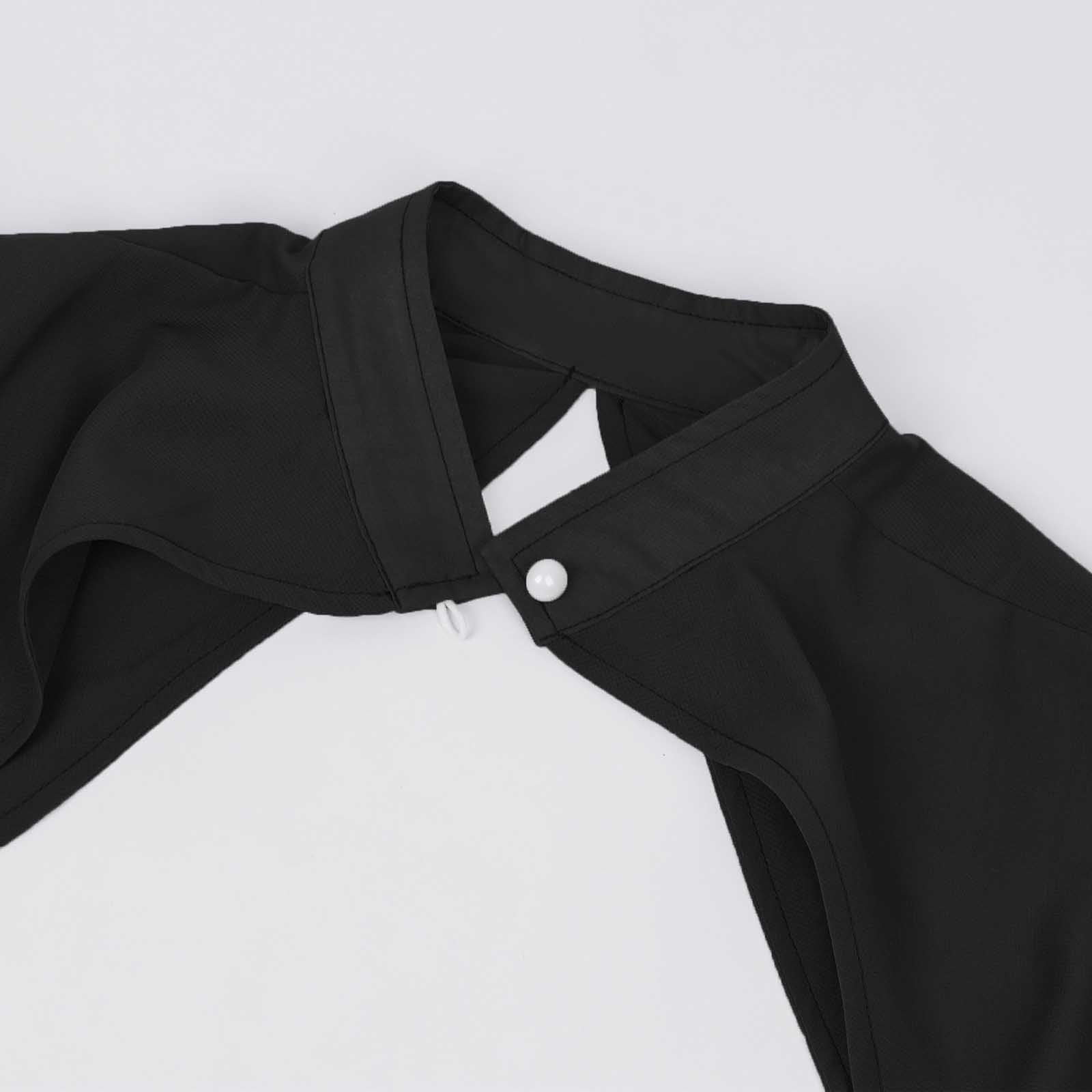 Sciarpa in chiffon, stola, da donna, elegante, bolero, con maniche, mantello, costume di Halloween, per abiti da sera, abiti da sposa, estivi, matrimoni, costumi di carnevale