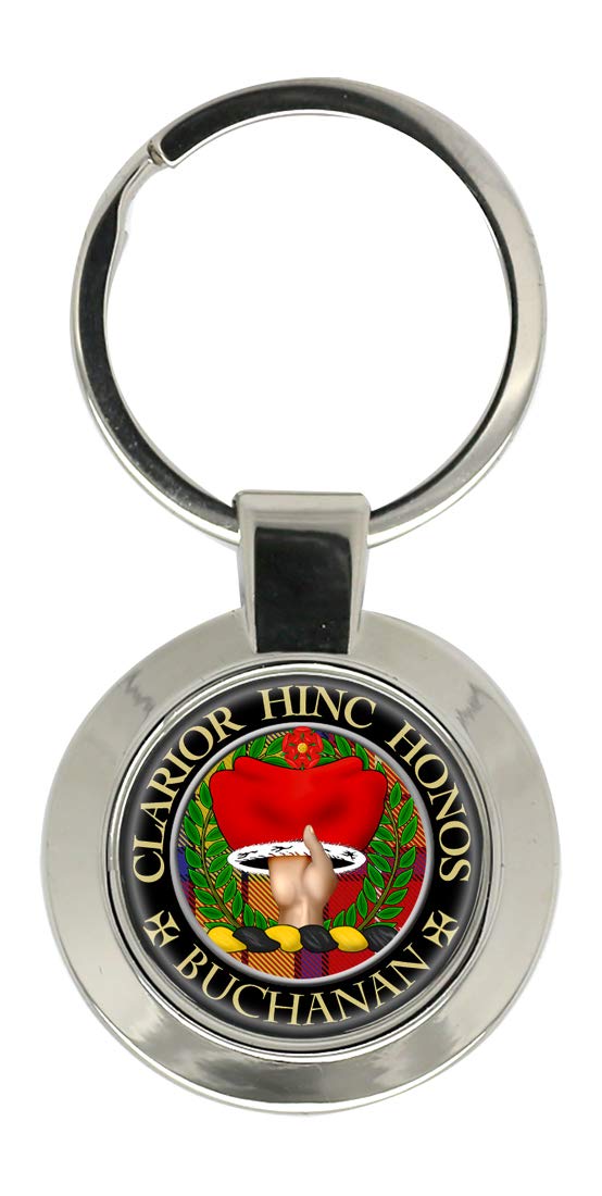 Giftshop Uk Silver Colored Metal Buchanan Scottish Clan Key Ring