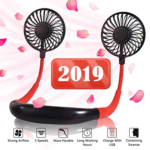Personal Neck Fans Portable Rechargable for Indoor and Travel