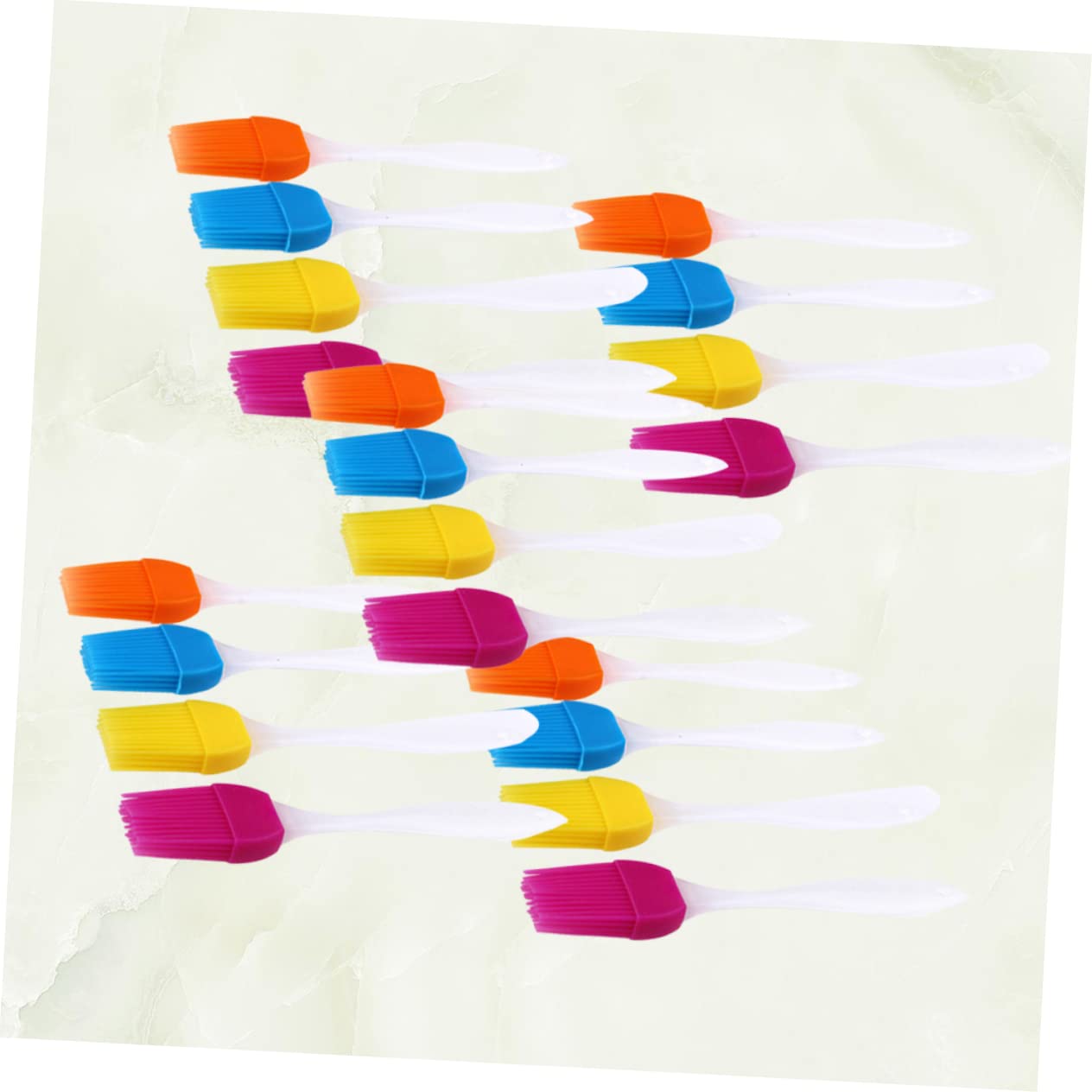 Ciieeo 20 Pcs Silicone Basting Brush Pastry Brush Set Kitchen Cooking Utensils Baking Bbq Tools Random Color