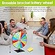 Glücksrad zum Drehen 30 cm 15 Schlitze, Glücksrad mit Ständer, Glücksrads Set mit Trocken Abwischbarem Marker, Karneval Veranstaltung Tombola Requisiten, Familie Party Spiele Herausforderung