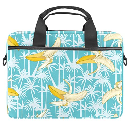 Sac à bandoulière en tricot imprimé banane pour ordinateur de 13 pouces