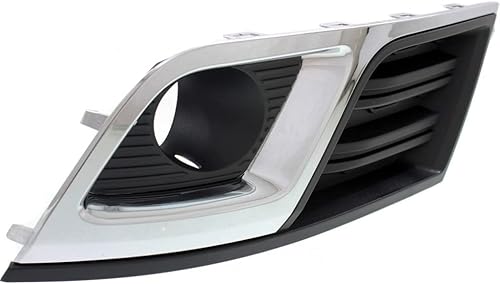 Miniatura 3 de KarParts360 Para Chevy Traverse 2014 2015 2016 2017 - Bisel de luz antiniebla para lado del conductor y del pasajero, par  LT  Negro  con cromo