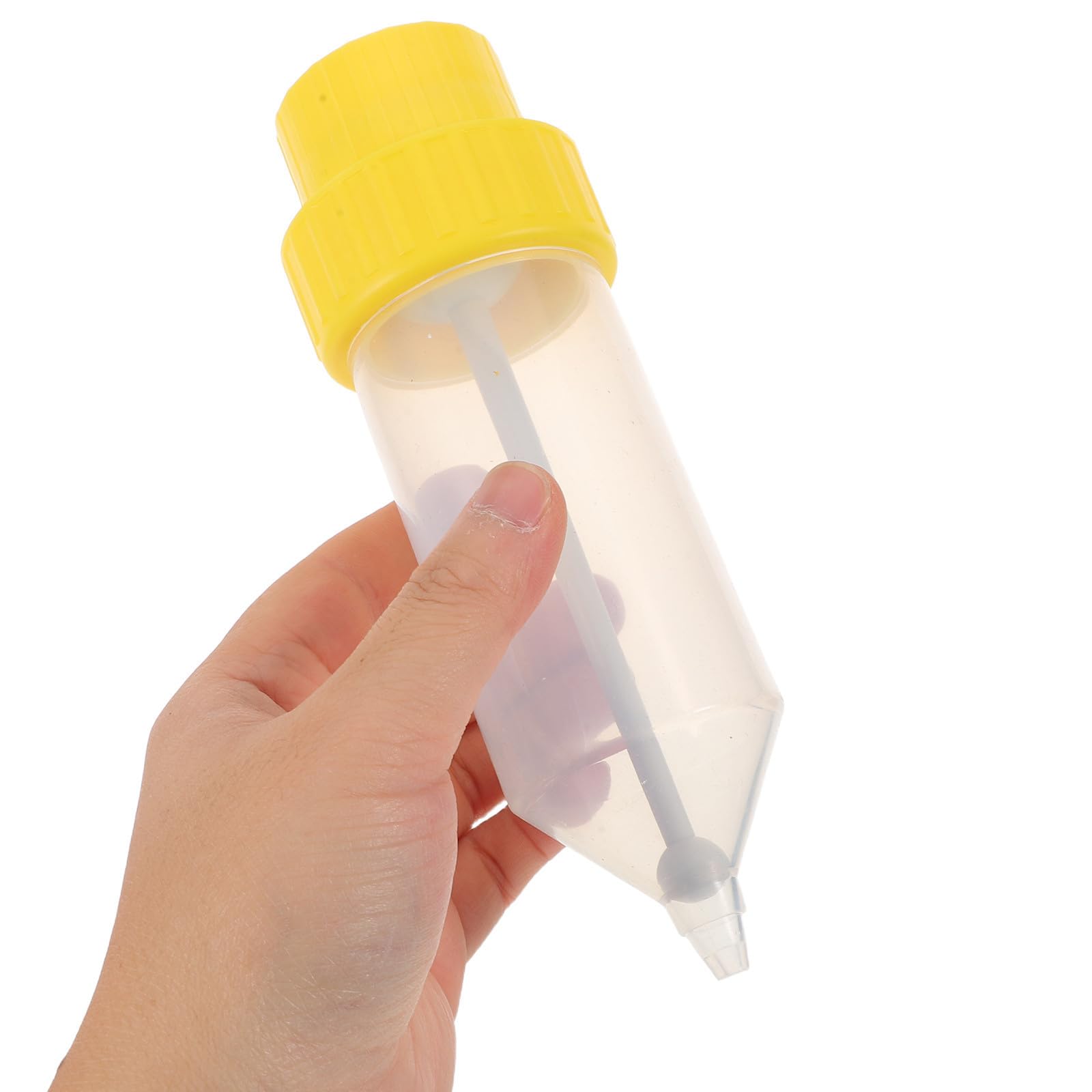 Botella Exprimible Rellenable de Plástico de Color Claro para Condimentos