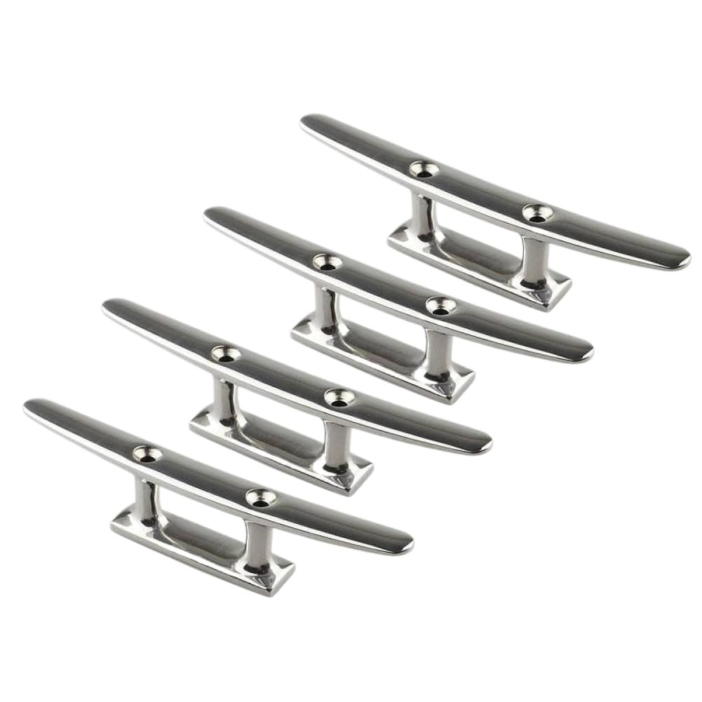 4PCS 5 "6" 8 "Combo Bitta di Ormeggio 2 Fori in Acciaio Inox 316 Lucido Bitte per Barche Compatibile con Marine Ponte della Barca Corda Tie Yacht