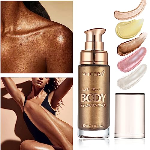Lezero Body Shimmer Oil, Waterproof Long Lasting Moisturizing Body Luminizer Glow For Face thumb #1